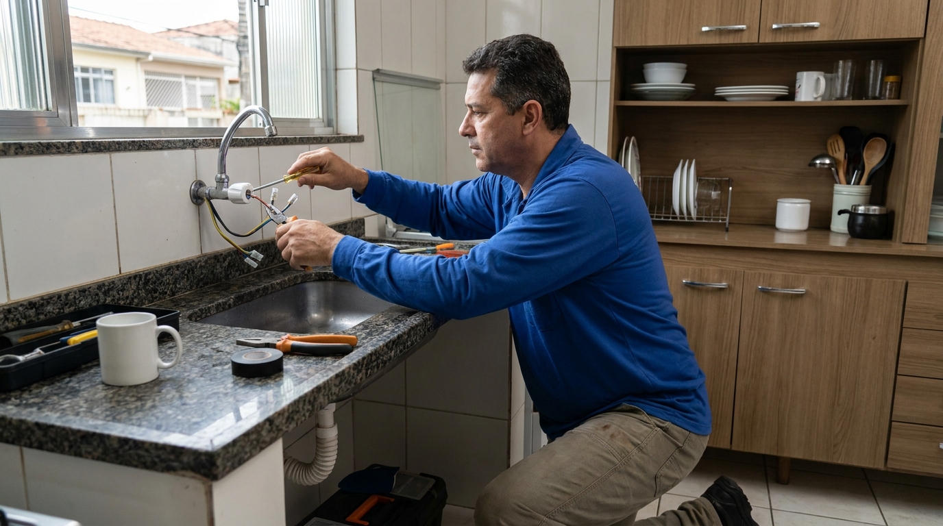 Reparo em Torneira Elétrica na Chácara Brasil, São Luís‑MA
