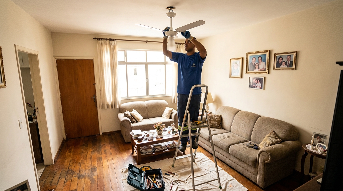 Substituição de Ventilador na Alameda dos Sonhos, São Luís‑MA