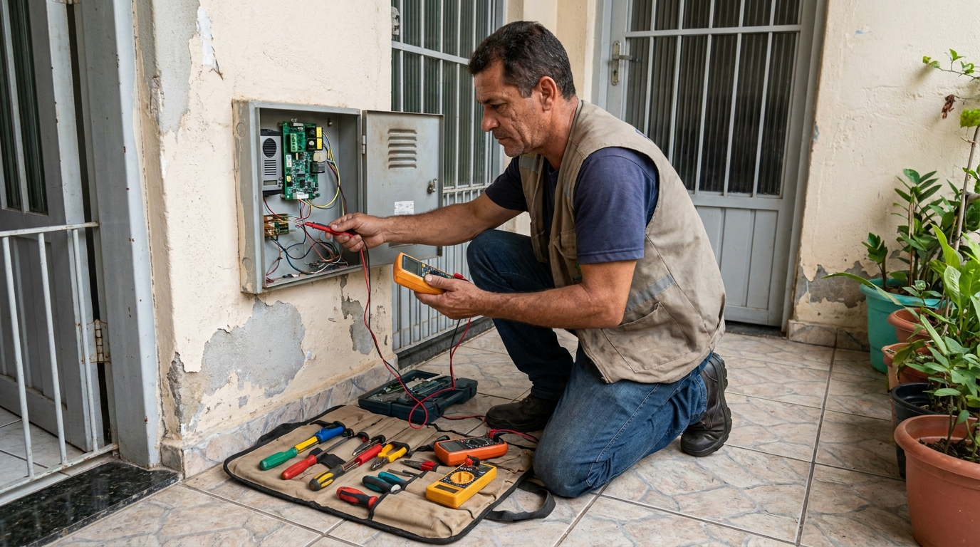 Troca de Fiação de Interfone no Alto do Angelim, São Luís‑MA